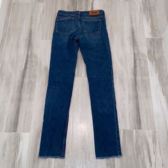 Acne Studios Kex Marine Skinny Raw Hem Stretch Jean, 25x30, EUC, $310 MSRP - Picture 8 of 12